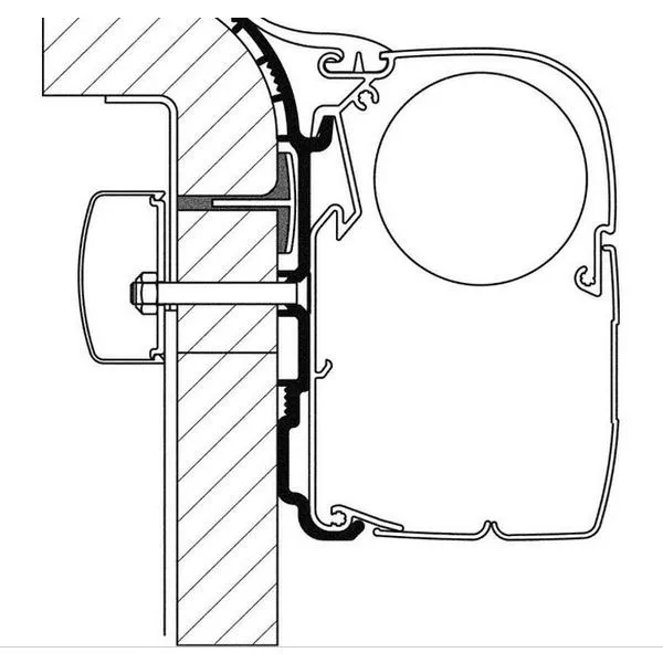 Thule Adapter Bürstner, Länge 4 M 3 Thule Adapter Bürstner, Länge 4 M
