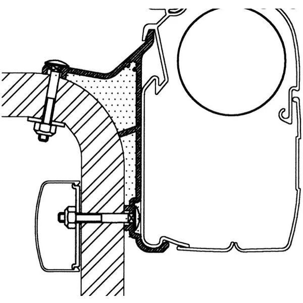 Thule Adapter Hymer B2-Klasse, Länge 4 M 3 Thule Adapter Hymer B2-Klasse, Länge 4 M