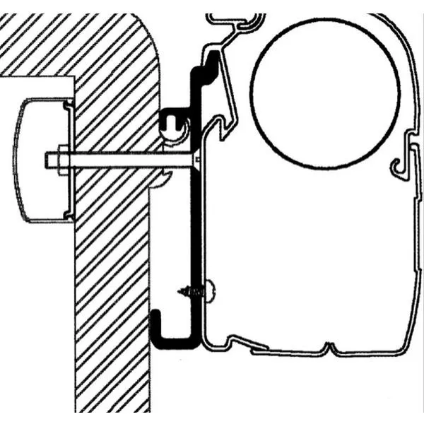 Thule Adapter Rapido Serie 7, 8, 9, Länge 3 M 3 Thule Adapter Rapido Serie 7, 8, 9, Länge 3 M