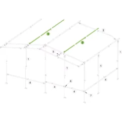 Brand Dachstange Vorzelt Gerade, Alu 32x1 Mm, 225-300 Cm