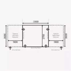 Aufblasbares Vorzelt Dometic Club Air All-Season 330 S -Berühmt Camping Geschäft dometic club air all season 330s grundflaeche masse luftvorzelt 1000 7 21794