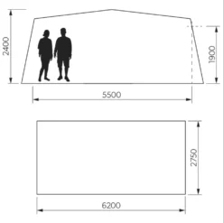 Luftvorzelt Wohnwagen Dometic Residence AIR All-Season | Grösse 15 | 1.000 - 1.025 -Berühmt Camping Geschäft dometic residence air all season groesse 15 groessenangaben wohnwagenvorzelt 1000 1 24712