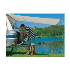 Wohnwagen-Sonnendach DWT Flora, Grösse 1, Hellgrau -Berühmt Camping Geschäft dwt sonnendach flora hellgrau 2 1 14125