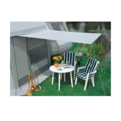 Wohnwagen-Sonnendach DWT Flora, Grösse 1, Hellgrau -Berühmt Camping Geschäft dwt sonnendach flora hellgrau 3 2 14125