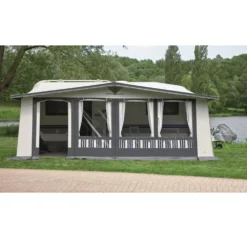 Wohnwagen-Vorzelt DWT Carat 240 -Berühmt Camping Geschäft dwt vorzelte carat 240 luxusvorzelt versetzbare eingangstuere 1000 3 15354