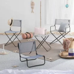 Campingstuhl Lafuma CNO Stuhl Velio Mix, Ondée -Berühmt Camping Geschäft klappstuhl leichter campingstuhl lafuma cno stuhl velio mix ondee grau blauer regiestuhl balkon garten 1000 2 23959