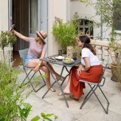 Campingtisch Lafuma Balcony II, Titane -Berühmt Camping Geschäft lafuma balcony 2 grau titane klapptisch campingtisch balkontisch 1000 9 24928