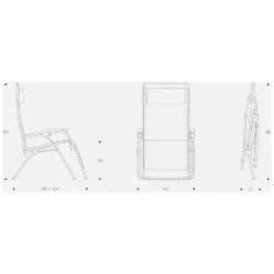 Relaxstuhl Lafuma RSXA Clip, Graphite -Berühmt Camping Geschäft lafuma rsxa clip groesse massangaben relaxstuhl sonnenstuhl 1000 1 24884