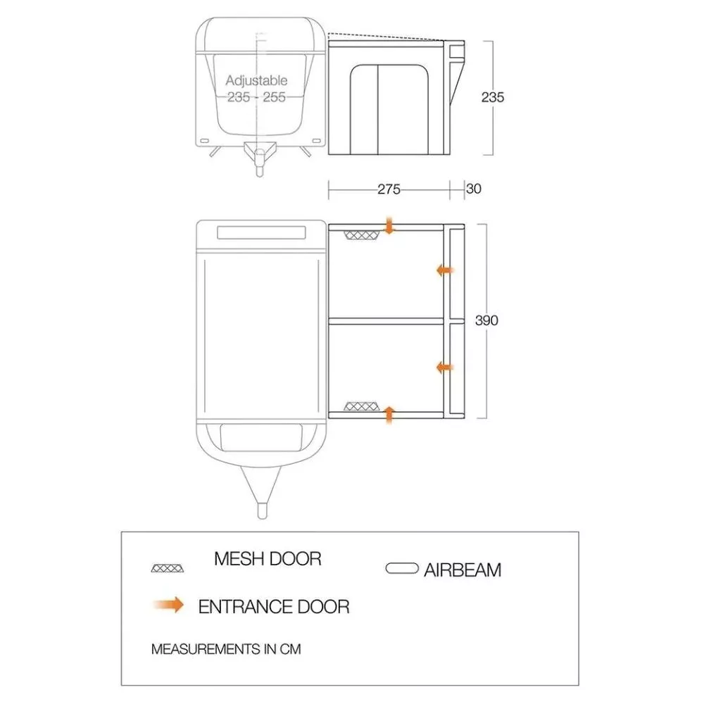 Aufblasbares Vorzelt Vango Riviera Air 390 Elements All Season 4 Aufblasbares Vorzelt Vango Riviera Air 390 Elements All Season – Bild 2