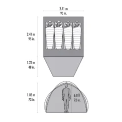 Neue Veröffentlichungen -Berühmt Camping Geschäft msr habitude 4 vierpersonenzelt viermannzelt zelt fuer vier personen familienzelt grosses gruppenzelt 1000 1 23354