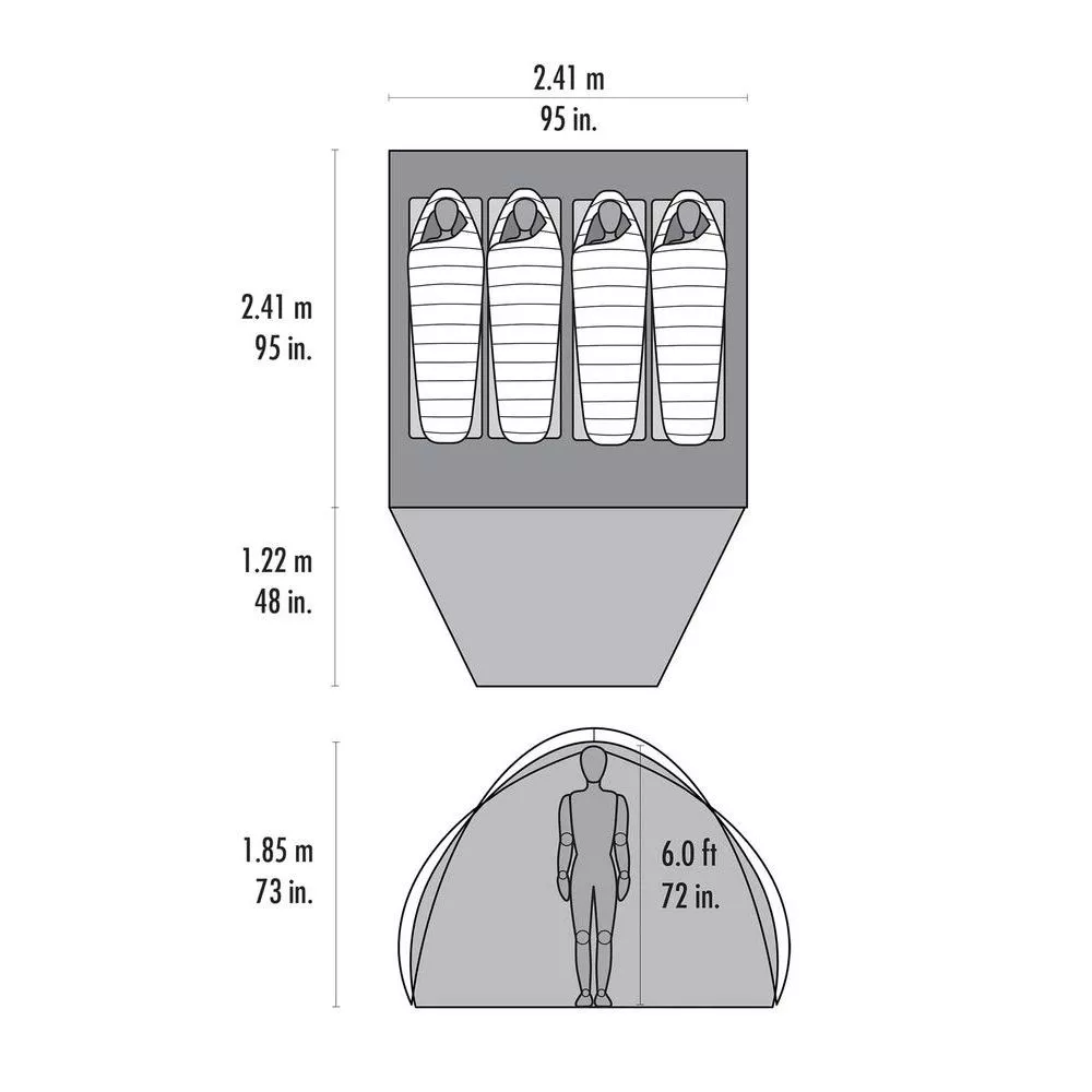 Trekkingzelt MSR Habitude 4 4 Trekkingzelt MSR Habitude 4 – Bild 2