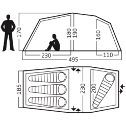 Neue Veröffentlichungen -Berühmt Camping Geschäft nordisk reisa 4 pu groesse massangaben familienzelt 1000 1 22606