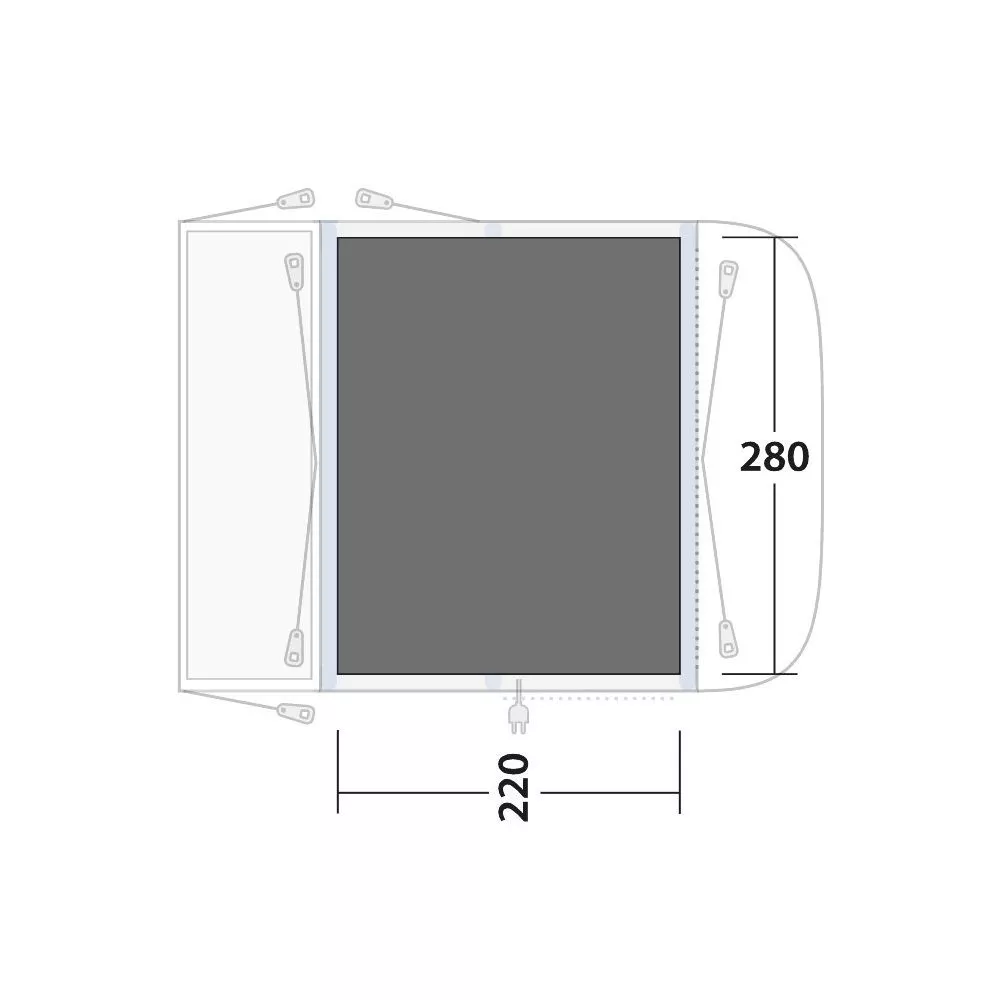 Vorzelt-Bodenplane Outwell Unterlage Newburg 240 / Waystone 240 4 Vorzelt-Bodenplane Outwell Unterlage Newburg 240 / Waystone 240 – Bild 2