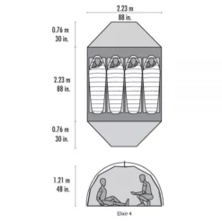Neue Veröffentlichungen -Berühmt Camping Geschäft trekkingzelt msr elixir 4 vierpersonenzelt rucksackzelt grau 1 1 18883